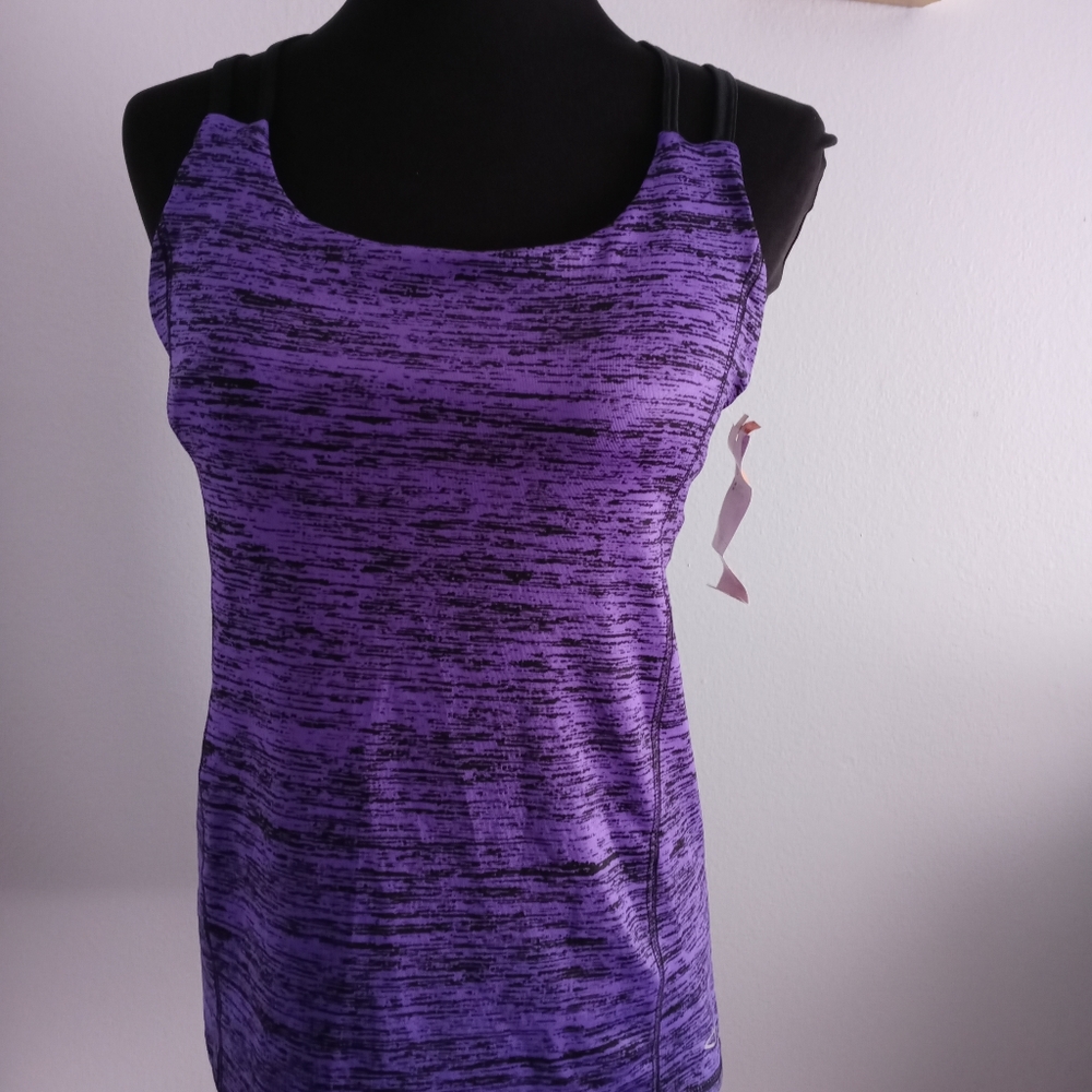 Tank Top Athletic Fit Champion Womens purple Loose Fit sixe Large New tags